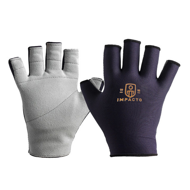 IMPACTO Anti-Impact Nylon Glove with Suede Leather Cover - 3/4 Finger Style