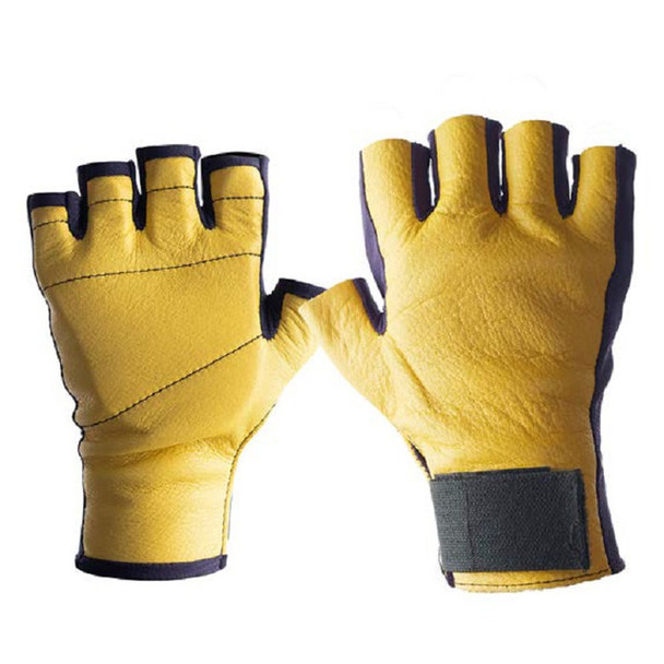 IMPACTO Anti-Impact Grain leather Glove - 3/4 Finger Style