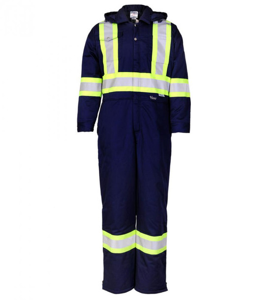 Viking 270 GSM (8oz/yd.)ThermoMAXX Insulated Coverall-4" Vibrance Safety Stripes