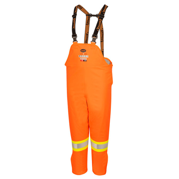 Hi-Vis Flash-Gard® FR/ARC-Rated Insulated Waterproof Bib Pants - Hi-Vis Orange