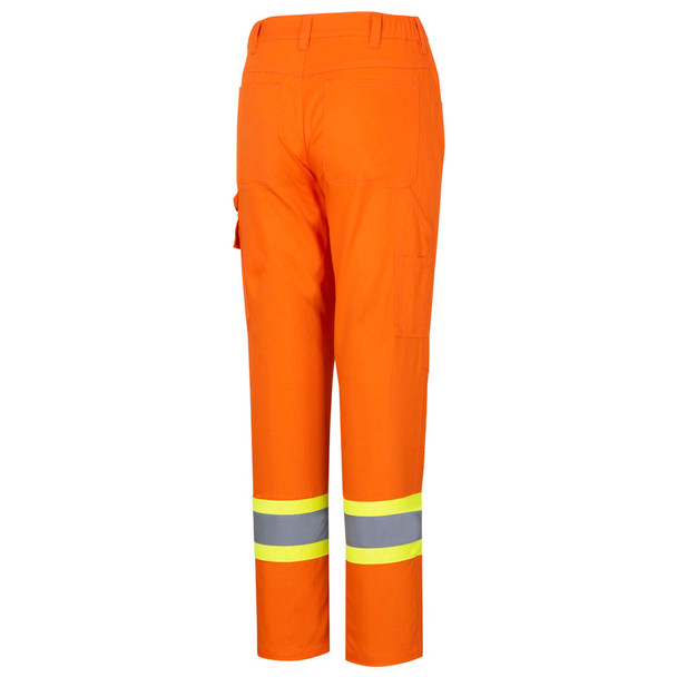 Womens Safety Pants - Cotton Twill - Hi-Vis Orange