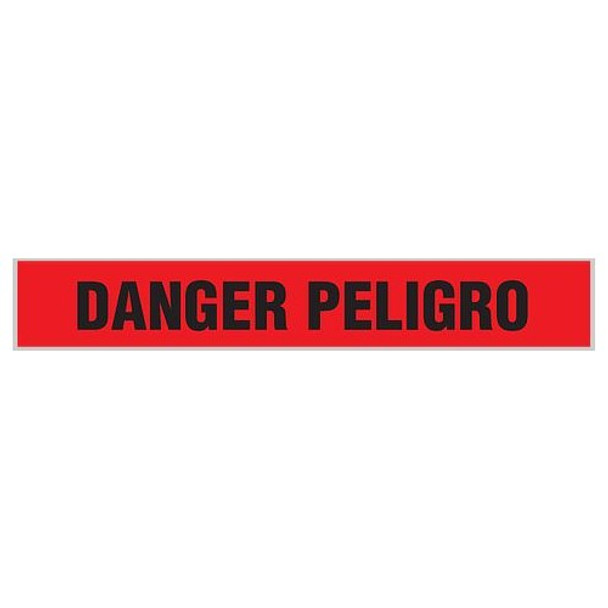 DANGER PELIGRO Dispenser Boxed Barricade Tape | Pack of 12 Rolls | INCOM