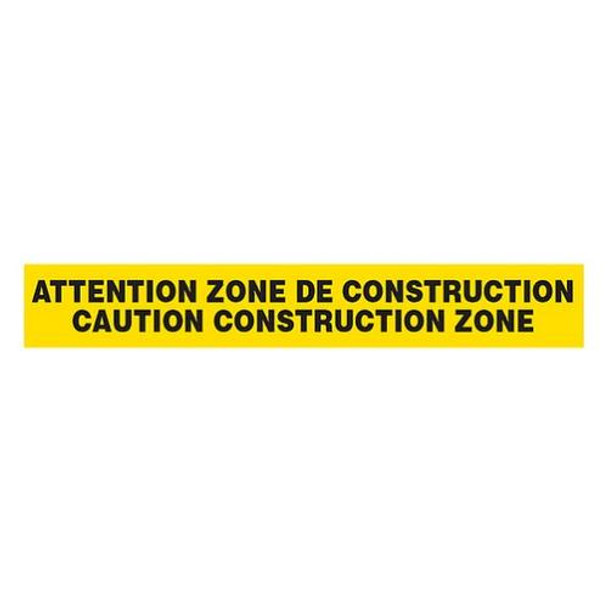 ATTENTION ZONE DE CONSTRUCTION / ... Dispenser Boxed Barricade Tape (Pack of 12 Rolls)