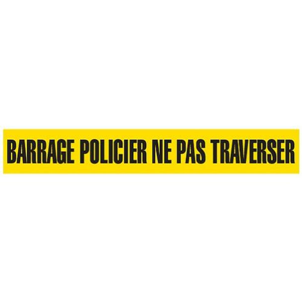 BARRAGE POLICIER NE PAS TRAVERSER Dispenser Boxed Barricade Tape (Pack of 12 Rolls)