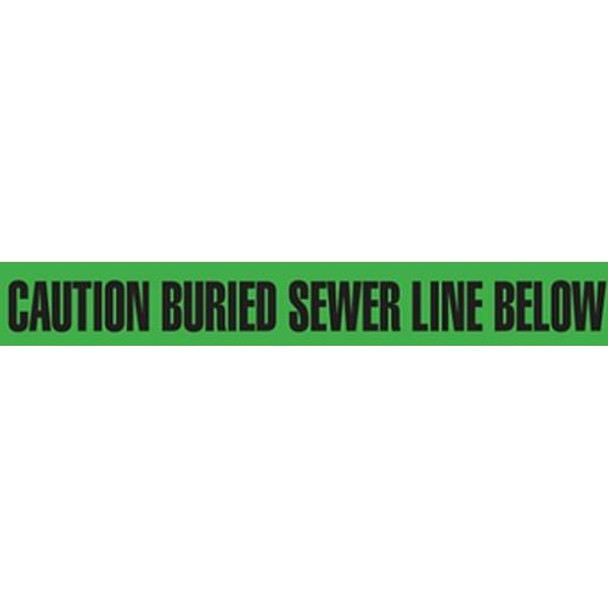 3" CAUTION BURIED SEWER LINE BELOW Utility Barrier Tape (Pack of 12 Rolls)