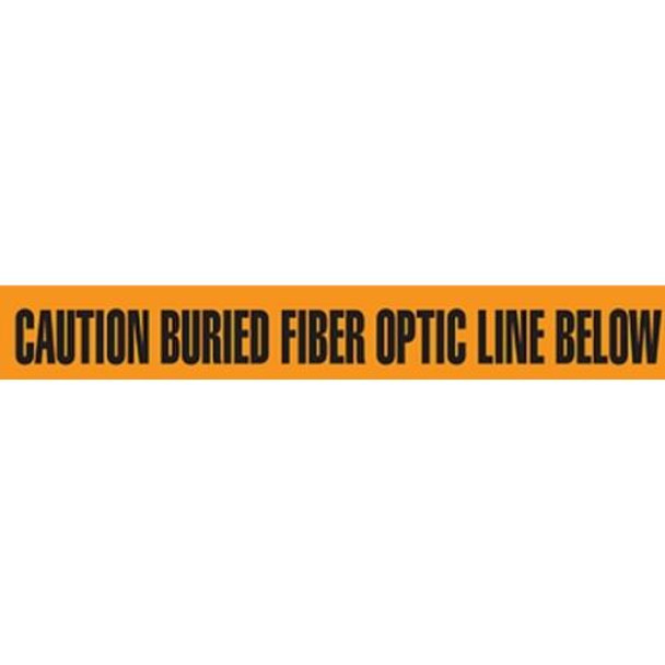 3" CAUTION BURIED FIBER OPTIC LINE BELOW Utility Barrier Tape (Pack of 12 Rolls)