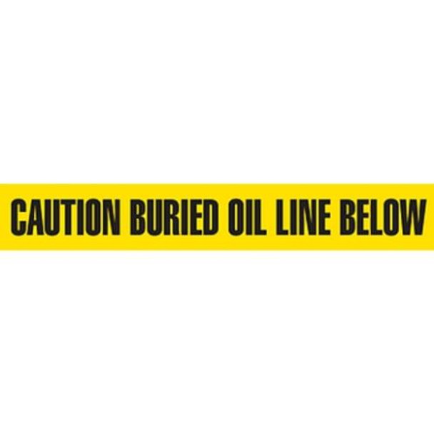 3" CAUTION BURIED OIL LINE BELOW Utility Barrier Tape (Pack of 12 Rolls)