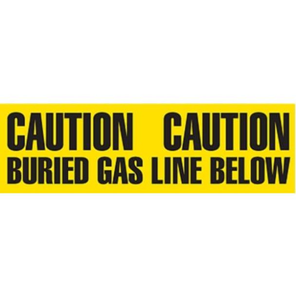 6" CAUTION BURIED GAS LINE BELOW Utility Barrier Tape (Pack of 6 Rolls)