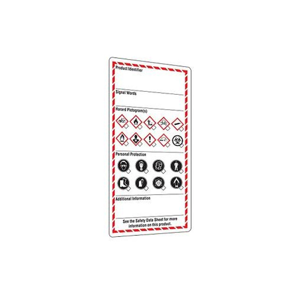 Workplace Label - English - 3" x 6" - 25/pkg