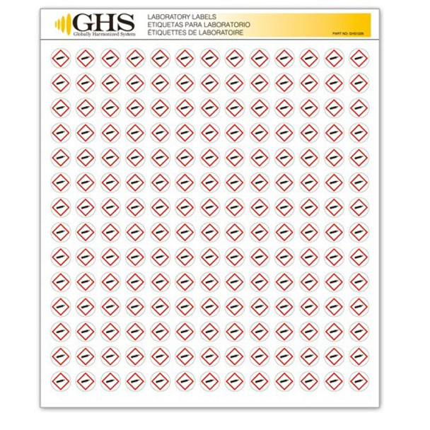 0.5" Gas Cylinder Pictogram Label - 1,820/Pad