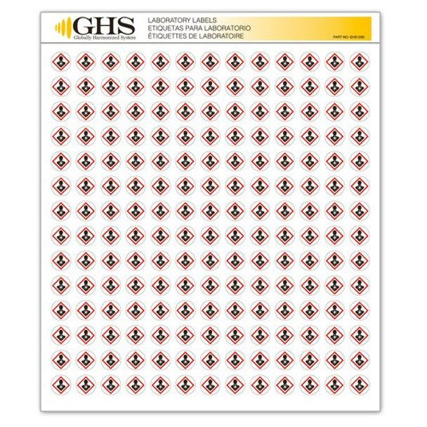 0.5" Health Hazard Pictogram Label - 1,820/Pad