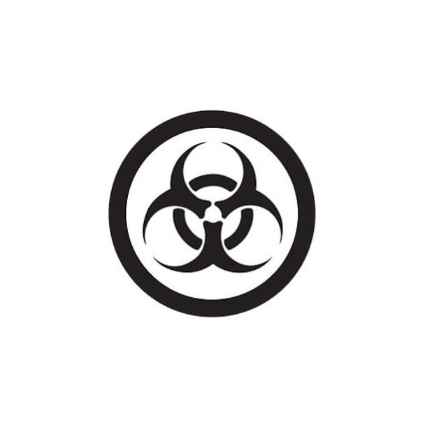 1" Diameter Biohazard Label - 1,120/Pad