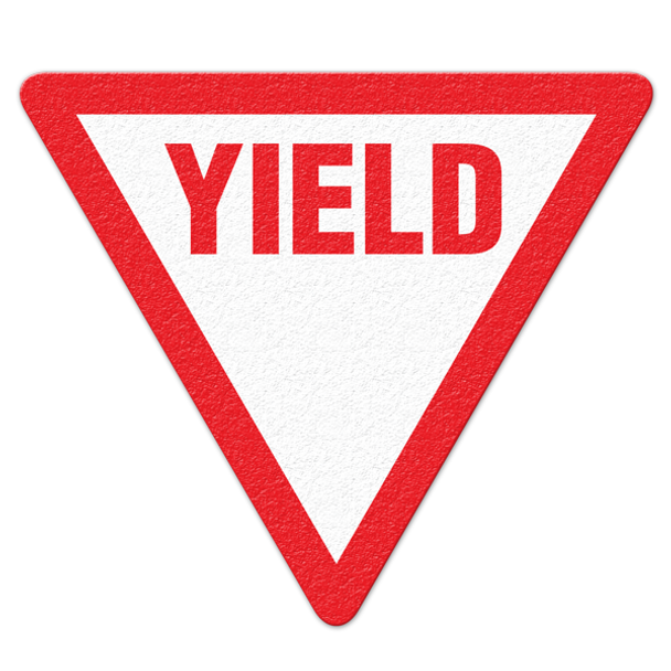 YIELD - Floor Sign