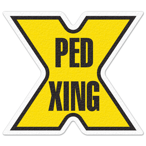 PED XING - Floor Sign