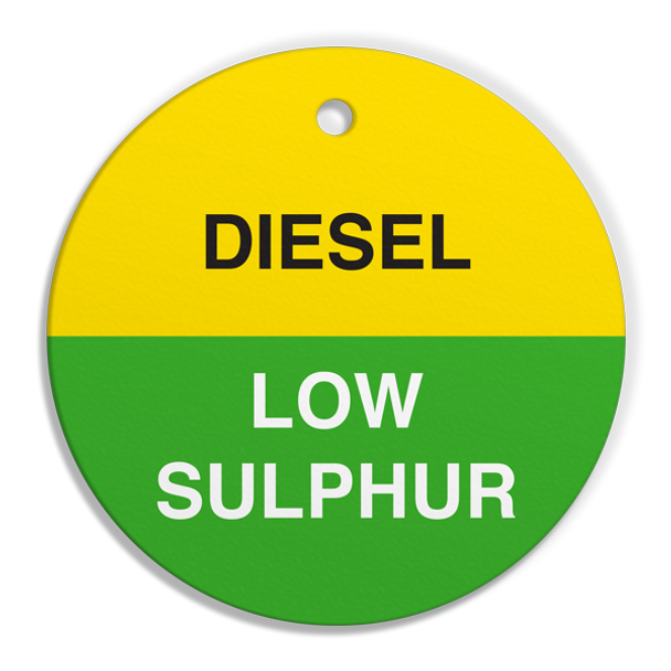 DIESEL LOW SULPHUR - Fuel Tag - 2.56" dia. - 250 /pkg