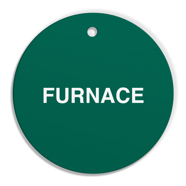 FURNACE - Fuel Tag - 2.56" dia. - 250 /pkg