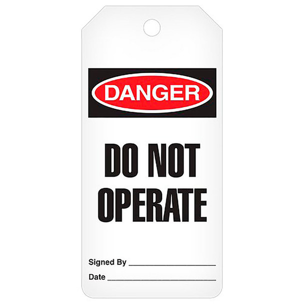 Danger Tag Roll - "Do Not Operate" - 3" x 6.25"