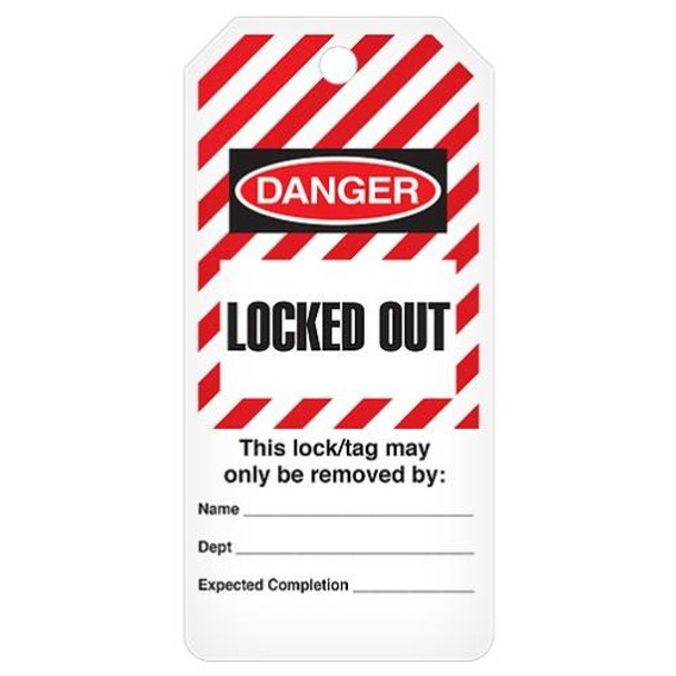 Lockout Tag Roll - "Locked Out" 3" x 6.25"
