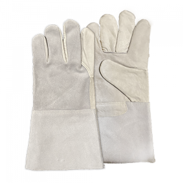 Premium Grade Cow Grain/ Split Welding Glove (Pack of 12) | Diamond	 	 	 	