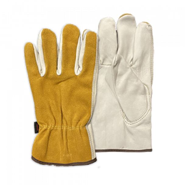 Superior Grade Cow Grain/ Split Drivers Glove (Pack of 12) | Diamond	 	 	 	