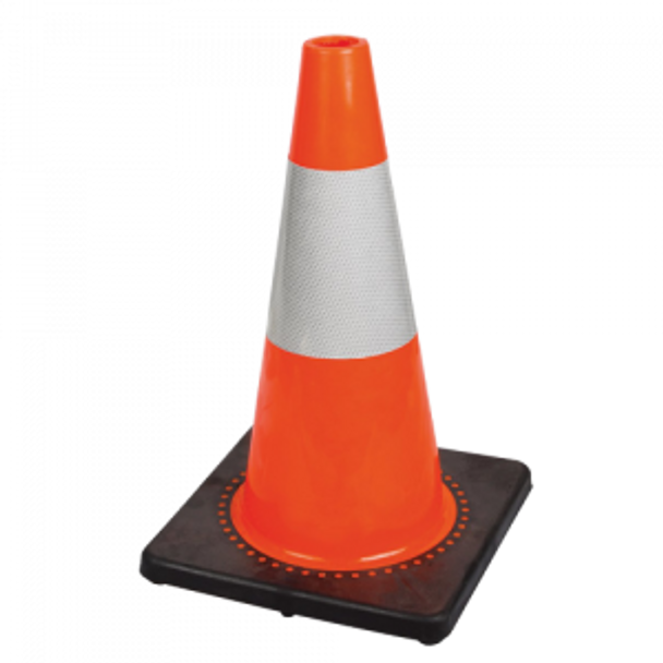 Hi-Vis PVC Cones 18" (Pack of 10) | Diamond