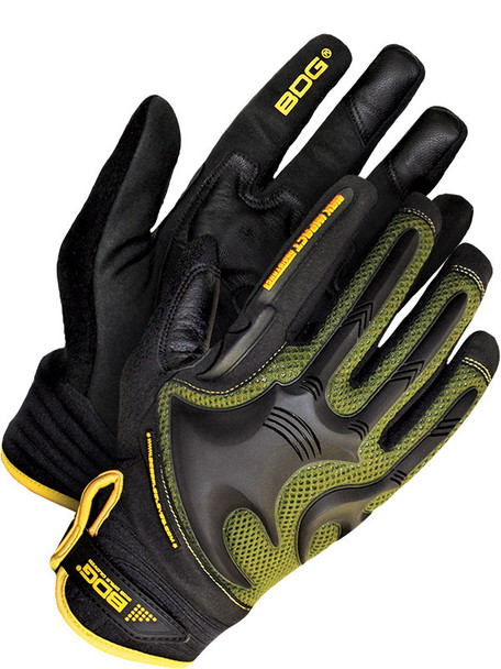 Mechanics Glove Synthetic Leather Anti-Vib Back Hand Impact