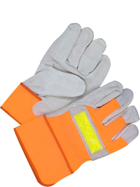 Fitter Glove Split Cowhide HiViz Orange | Pack of 12