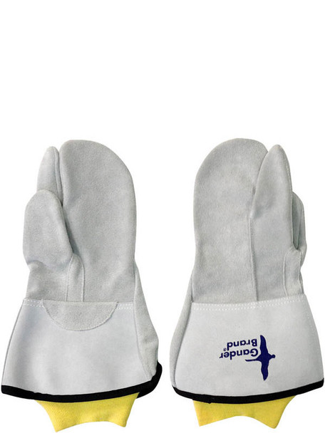 Utility Mitt Split Leather Inseam Sewn w/Kevlar Knit Cuff