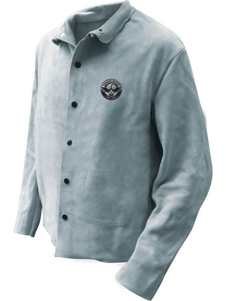 Welding Jacket Split Cowhide Pearl Grey (Sold per EACH)