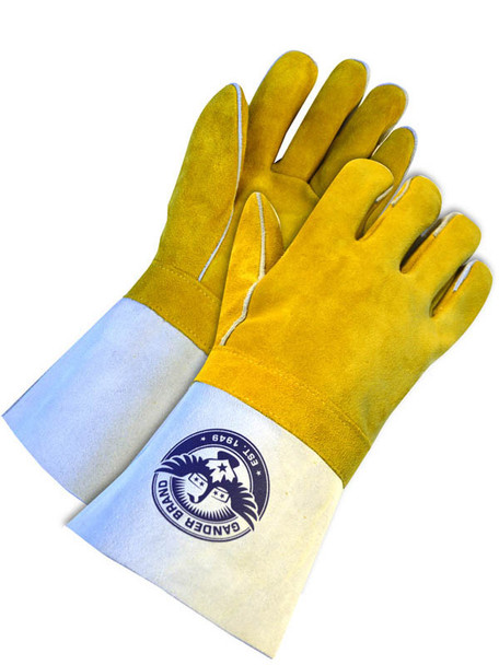 Welding Glove Split Leather Gauntlet Kevlar Lined