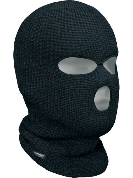 Headwear Knit Acrylic 3-Hole Facemask Lined Thinsulate C40 (Sold per EACH) | Pack of 12