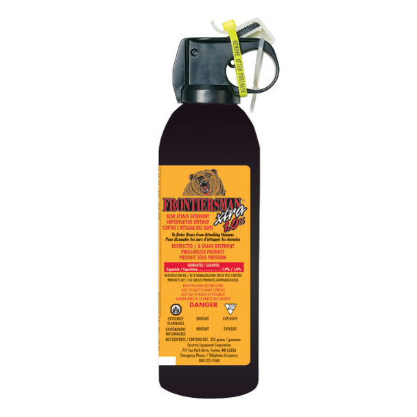 Canadian Frontiersman XTRA Bear Spray | 325g CFBAD-321GX   Safety Supplies Canada