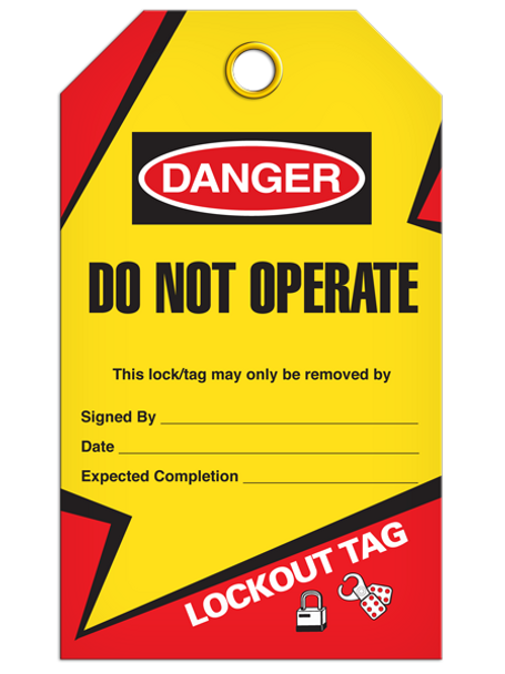 Danger  Do Not Operate Tag - Lockout | Pkg/25 | INCOM TG6002   Safety Supplies Canada