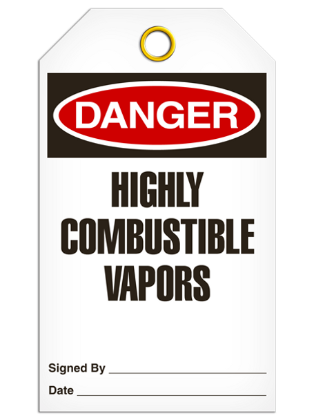 Danger - Highly Combustible Vapors | Pkg/25 | INCOM