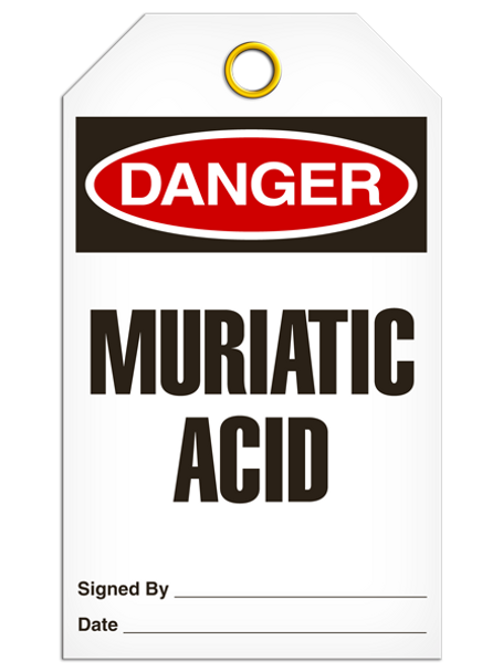 Danger - Muriatic Acid | PKG/25 | INCOM