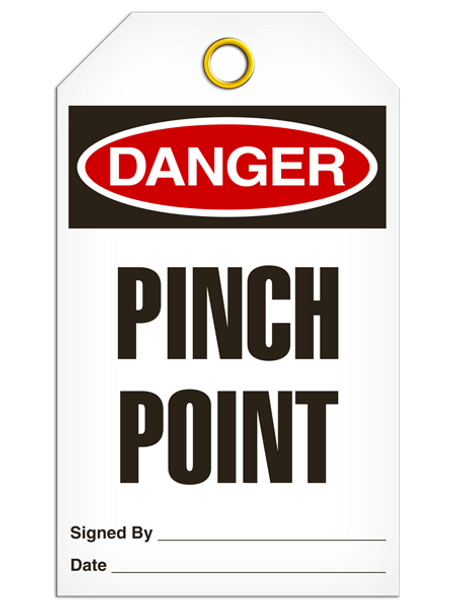 Danger - Pinch Point  | Pack of 25 | INCOM