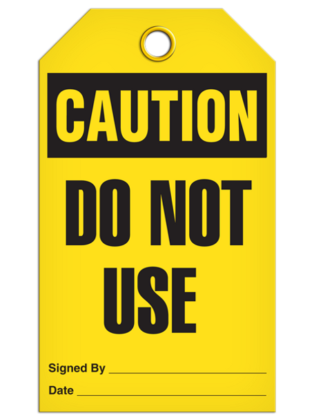 Caution - Do Not Use | Pack of 25 | INCOM