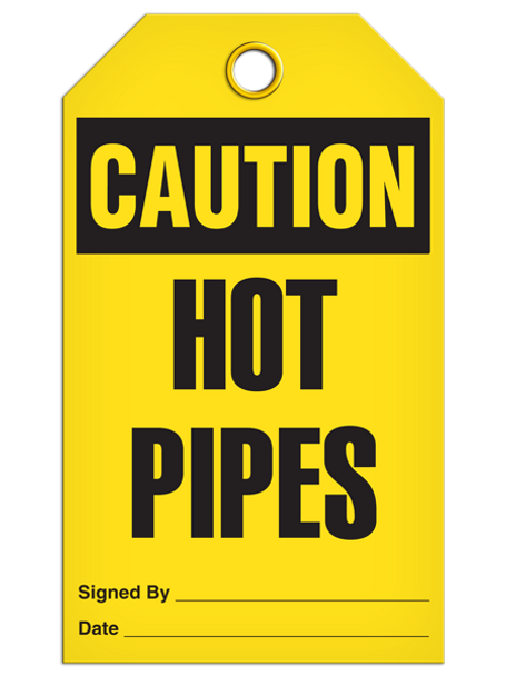 Caution - Hot Pipes  | Pack of 25 | INCOM