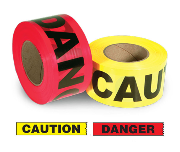 Value Grade Warning Barricade Tape | 1,000 Ft | INCOM BT5058/BT5057   Safety Supplies Canada