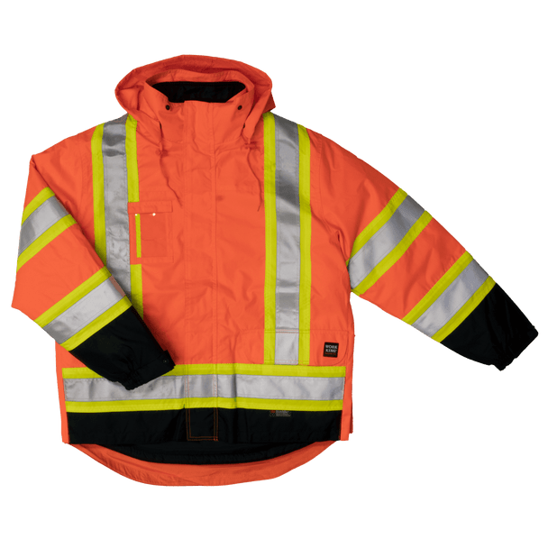 Lined 5-In-1 Safety Jacket | Class 1, 2 & 3, Level 2 | Work King S426   Safety Supplies Canada