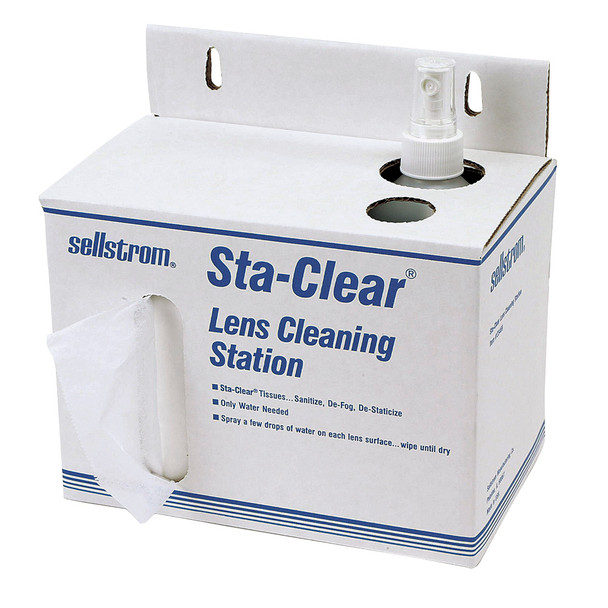 Sellstrom Sta-Clear Cardboard Station - 1,000 Tissues and Spray Bottle - S23469 S23469   Safety Supplies Canada