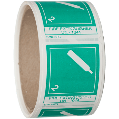 Non Flammable Gas Label - UN 1044 Fire Extinguisher - Safety Supplies ...