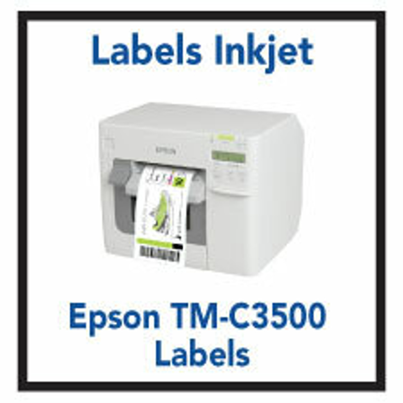 Étiquettes en continu,Epson TM-C3400 et TM-C3500.