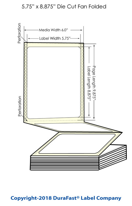GP-C831 5.75" x 8.875" Chemical Inkjet Labels 600/Carton GP-C831 5.75" x 8.875" Chemical Inkjet Labels 600/Carton