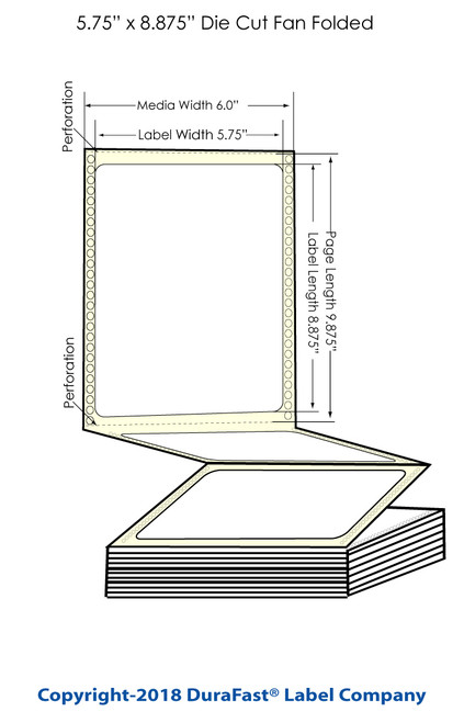 GP-C831 5.75" x 8.875" Chemical Inkjet Labels 600/Carton