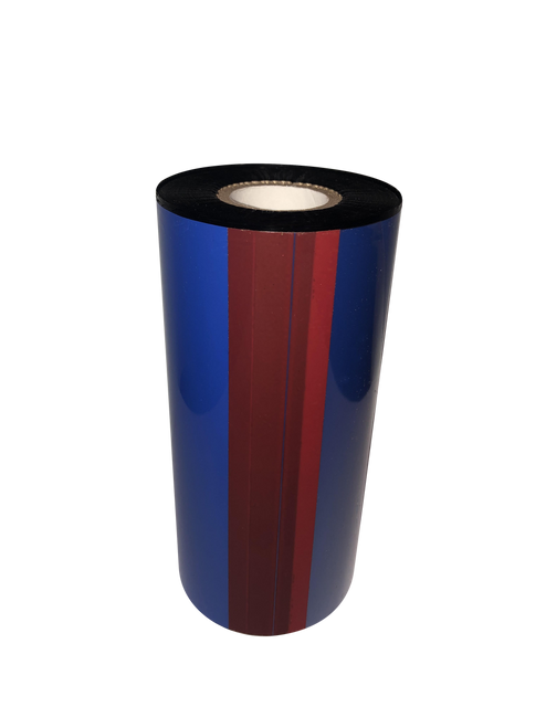 Zebra 1.5"x984 ft R510C Red (185) Durable Resin-12/Ctn thermal transfer ribbon