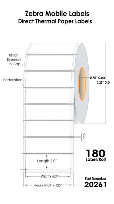 Zebra Mobile Labels for QLN420 | ZQ620 | ZQ630