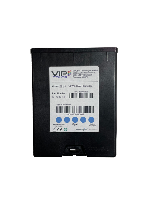 VIPColor VP610/VP700 Cyan Memjet Ink Cartridge - Single / 250 ml