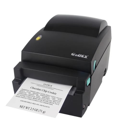 Godex DT4L  4"  203  dpi  Direct  Thermal  Printer, USB, RS232, LAN, Cutter Included 011-DT4001-14L