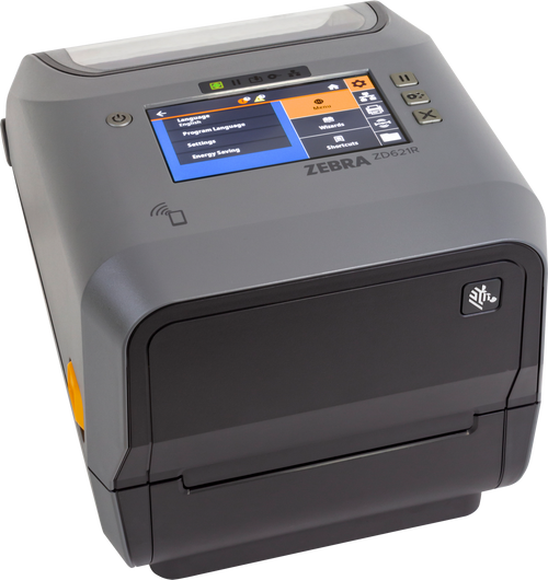 Zebra ZD6A143-301FR1GA | ZD621R 4" / 300 dpi / 8 ips RFID - Desktop Thermal Transfer Label Printer RFID